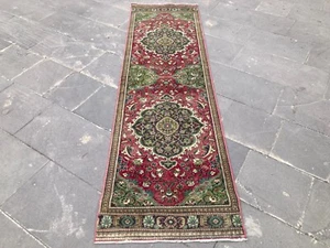 Runner Rug Stair Rug Antique Runner Turkish rug Vintage Rug Traditional Rug - Picture 1 of 8