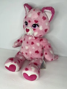 Build-A-Bear Pink Hearts Kitty Cat 18" Plush BABW Valentines Day 2014 - Picture 1 of 12