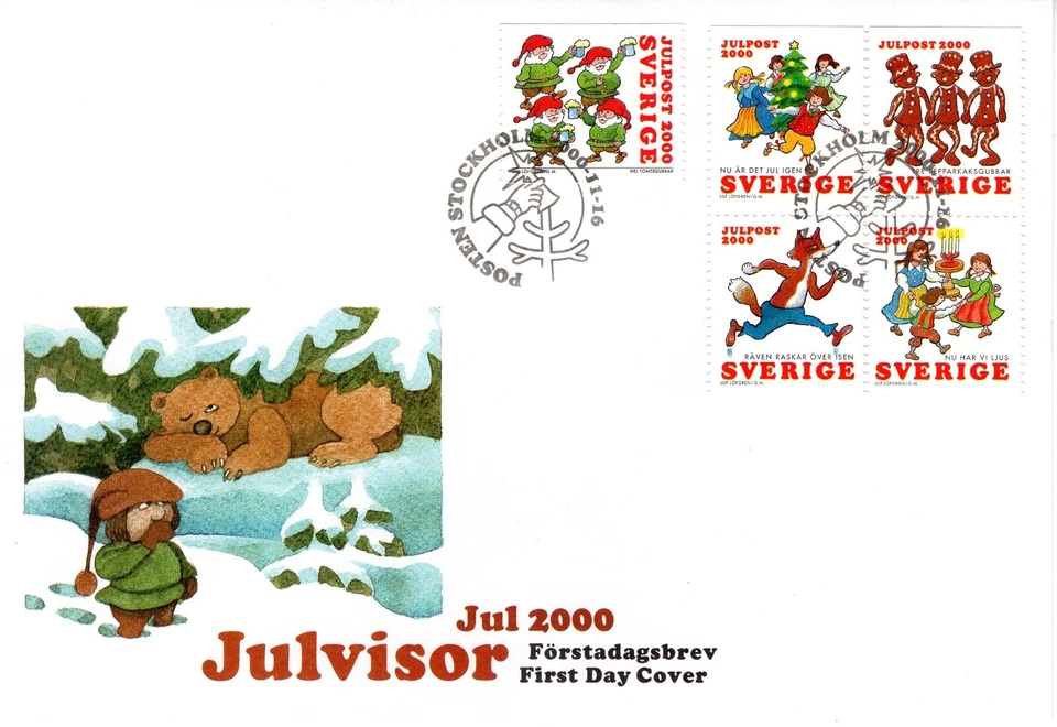 SWEDEN FDC CHRISTMAS 2000 ISSUE - Image 1 of 1