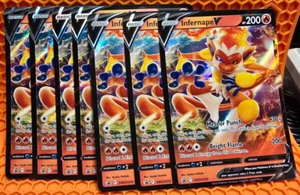 Infernape V SWSH252 SWSH: Sword & Shield Promo Cards Holo - (QTY 1) - Picture 1 of 2