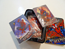 1996 Marvel Spider-Man Embossed Metal Collector Cards x3 Sealed Set