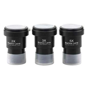 Telescopio de 1,25 pulgadas 2x/3x/5x lente Barlow metal completamente recubierto extensor de longitud focal - Imagen 1 de 13