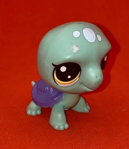 Tortuga Littlest Pet Shop LPS con ojos de punto amarillo - Imagen 1 de 5