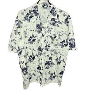 Camisa Ocean Blue Apparel para hombre St Thomas US VI Caribe Blanco Azul Marino Talla XXXL - Imagen 1 de 8