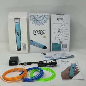 SCRIB3D P1 3D Printing Pen with Display 3D Pen, Charger, 3 Starter Colors Open - Picture 1 of 9