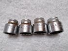 Lot 4 Stahlwille Sockets Chrome Alloy Germany 45 Series 3/8 Drive 19.20.21.22.Mm
