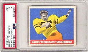 Harry 'Hurricane' Szulborski - Purdue 1948 Leaf Card #41 PSA EX 5 - Picture 1 of 2