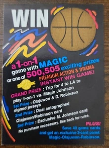 SkyBox 1994-95 pieza de juego 1 en 1 juego con Magic Johnson #sin paquete inserto - Imagen 1 de 2