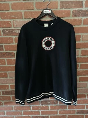 Suéter Burberry Londres Inglaterra - Negro - Para Hombre Talla Grande 100% Auténtico Foto 1 de 4