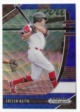 2020 Panini Prizm Draft Picks Blue Wave Colten Keith Rookie #PDP132 Parallel