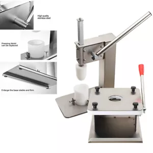 Brötchenformmaschine Brötchenpressmaschine Baozi Teig Edelstahl Silber - Bild 1 von 17