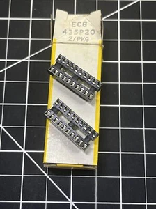 Enchufe IC de 20 pines NOS - ECG435P20 2ea por caja - Imagen 1 de 3