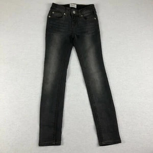 Hudson Girls' Size 8 Dark Gray Cotton Stretch Skinny Jeans Adjustable Waist. G7 - Picture 1 of 9
