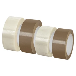NASTRO IMBALLAGGIO adesivo PET basso impatto ambientale 50 mm x 132 mm avana - Bild 1 von 1