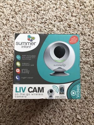 ✅ Summer Infant LIV Cam On-the-Go Cámara Inalámbrica Monitor de Bebé-Caja Abierta Foto 1 de 4