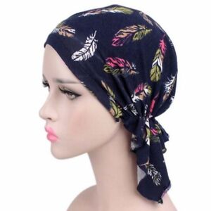 6 Types Women Ladies Hijab Hat Turban Cap Hair Loss Chemo Cap Beanie Bonnet Wrap