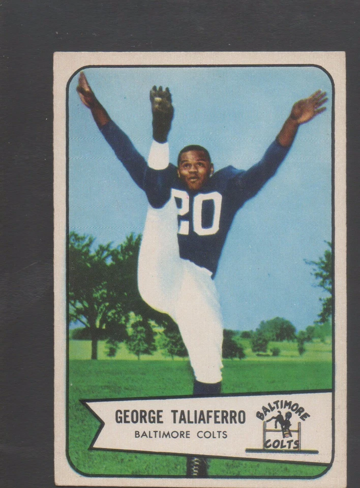 1954 Bowman Football Card #50 George Taliaferro-Baltimore Colts Near Mint Card - Image 1 of 1