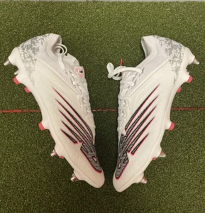 New Balance Furon V6+ SG Soccer Cleats White/Pink MSF1SP65 Men's Size 9 2E Wide - Picture 1 of 11
