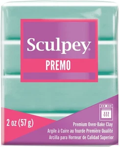 M00717-FS MOREZMORE Premo Sculpey 2oz MINT GREEN Polymer Clay - Picture 1 of 1
