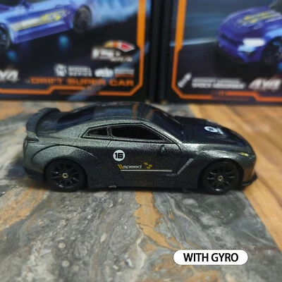 Gyro 2.4G Mini High Speed RC Drift Car 1/43 Racing Vehicles 4WD RTR Mini ToycAAq - Image 1 of 4