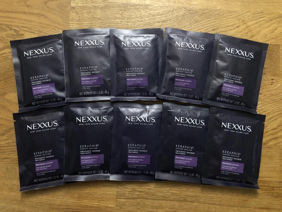 6 Nexxus Keraphix Step 2 Severely Damage Hair Treatment Masque 1.5 Oz Ship