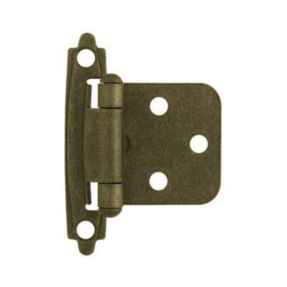 Liberty H0103BC-AB Antique Brass Self Closing Overlay Hinge 2 Pack - Imagem 1 de 1