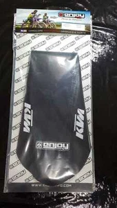 ENJOY KTM SX 50 2009 - 2015 FUNDA ASIENTO DE FÁBRICA Pinza Todo Negro Logo Motocross - Imagen 1 de 1