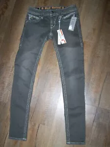 Vaqueros Rock Revival para mujer 28 ajustados Keris verde ¡NUEVOS CON ETIQUETAS!!! - Imagen 1 de 8