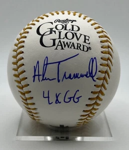 Alan Trammell Gold Glove Signed Rawlings Baseball w/ Inscription PSA COA AM70987 - Picture 1 of 3