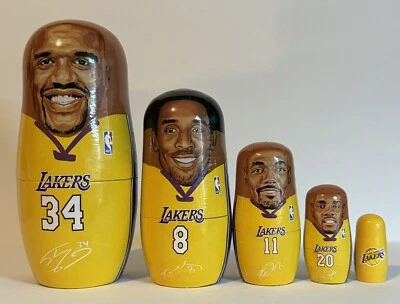Muy Raro EDICIÓN LIMITADA 2002 Nuevo Crafters LAKERS 5-I Muñeca Anidación Set 426/500 Foto 1 de 4