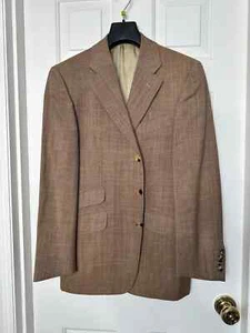Alfred Dunhill of London Brown with Blue check Sports Coat IT48 US38 - Picture 1 of 14