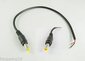 5pcs CCTV DC Power Plug Jack Connector 5.5 x 2.1mm Male with Cord Cable 30cm/1ft - Picture 1 of 2