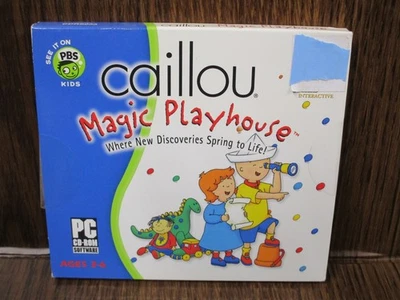 Video Game PC Caillou Magic Playhouse Ages 2-6 NEW SEALED Jewel - Image 1 of 2
