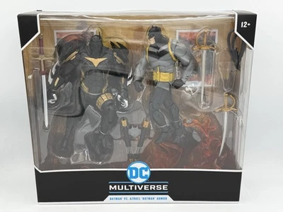 McFarlane DC Multiverse 蝙蝠侠 VS Azrael 蝙蝠侠盔甲 白骑士诅咒 — 第 1/4 张图片
