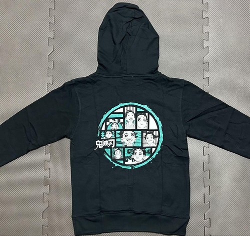 VETEMENTS Felpa con cappuccio Demon Slayer nera taglia S personaggio design cosplay pullover