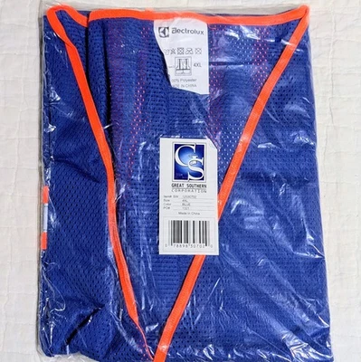 NEW Electrolux Safety Vest 4XL Blue Class 2 General Southern Corp SW 12530702 - Image 1 of 4