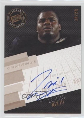 2014 Press Pass Signings Bronze Hashmarks /99 Louis Nix III Rookie Auto RC - Image 1 of 2