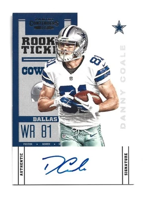 Danny Coale AUTOGRAPH Dallas Cowboys 2012 Panini Contenders Rookie Ticket AUTO - Image 1 of 2