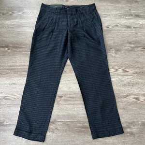 Banana Republic Avery plissierte glänzende Musterhose Damen 0 zierliche Knöchelmanschette neu - Bild 1 von 18