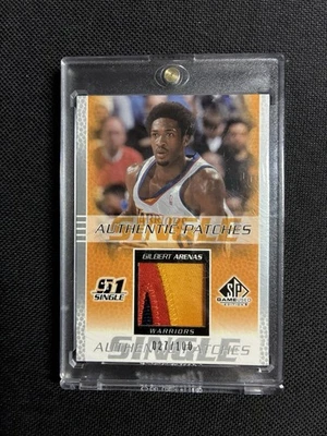 2003 UPPER DECK SP GAME USED #GA-P GILBERT ARENAS AUTHENTIC PATCHES #/100 - Image 1 of 2