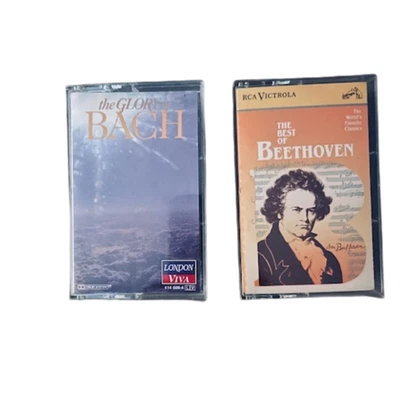The Glory of BACH (1984) The Best of BEETHOVEN (1991) 2 Cassette Lot - Image 1 of 4