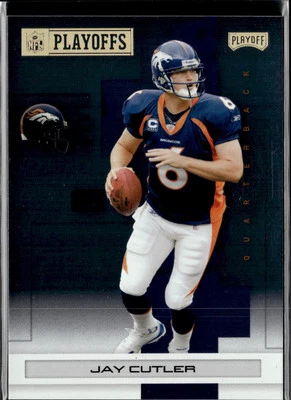 2007 Playoff NFL Playoffs #29 Jay Cutler Gold Metalized #/149 Broncos - Image 1 of 2