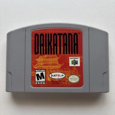 Daikatana Nintendo 64 N64 Auténtico Limpio Probado Súper Raro Kemco Juego Retro Foto 1 de 4