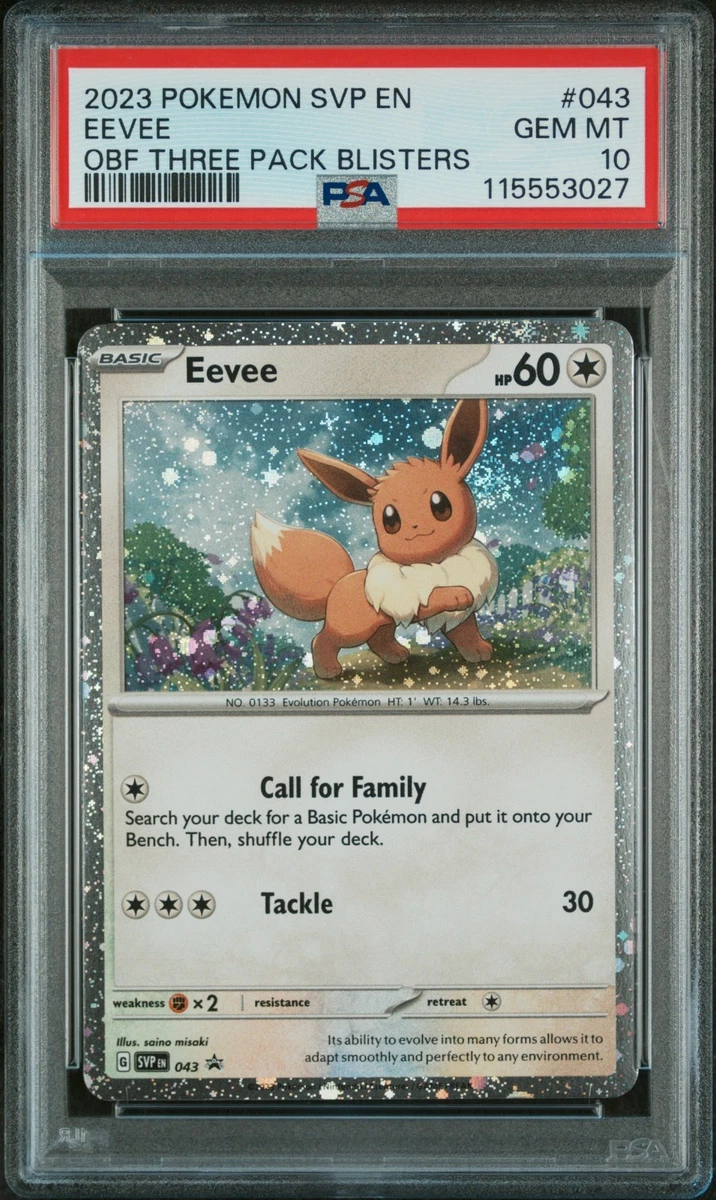 Eevee Pokémon TCG Professional Sports Authenticator (PSA