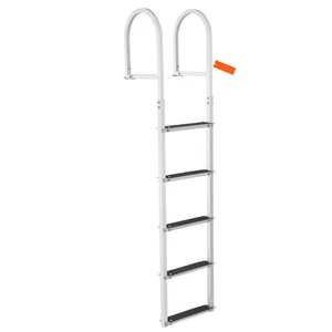 Uimoso Aluminum Dock Ladder Boat Dock Ladder Removable 5 Steps with 500lbs Load - Picture 1 of 12