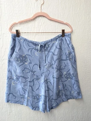 Shorts Tommy Bahama 100% seda azul floral tropical havaiano resort viagem 12 - Imagem 1 de 4