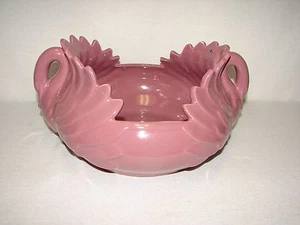 Riesiger Haegar Keramik Schwan Design Blumentopf oder Herzstück Mauve Farbe - Bild 1 von 5