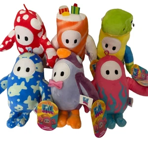 Set of 6 Fall Guys Plush Toys 8 inch each NWT Rare - Picture 1 of 2