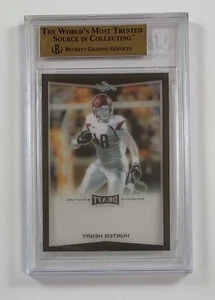 2016 Foglia Metallo Draft Hunter Henry Pre-Produzione Proof Nero Opaco 1/1 GC5 - Foto 1 di 1