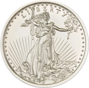 1907 Saint Gaudens Amazing High Relief 1oz .999 Silver Proof-Like Bullion Round - Picture 1 of 3